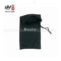 High quality leather drawstring 100% polyester double pull pouch